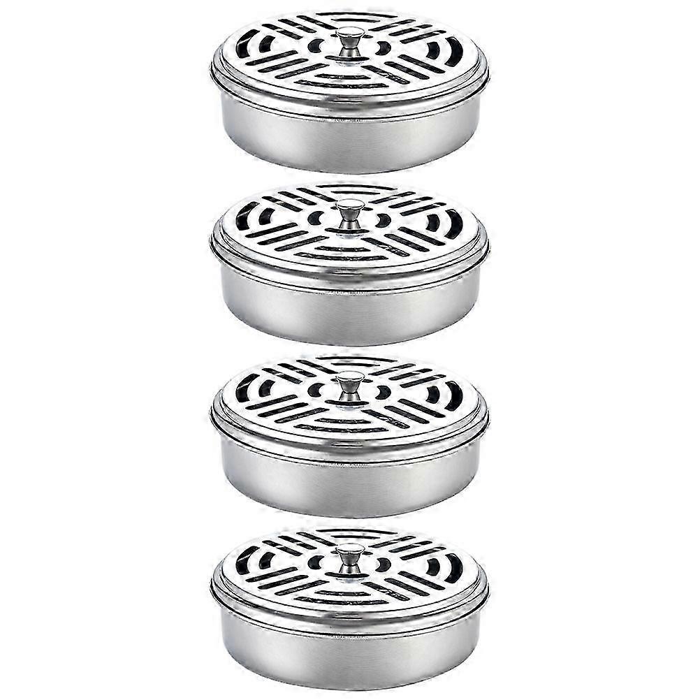 16Pcs Coil Storage Silver Hollow Case