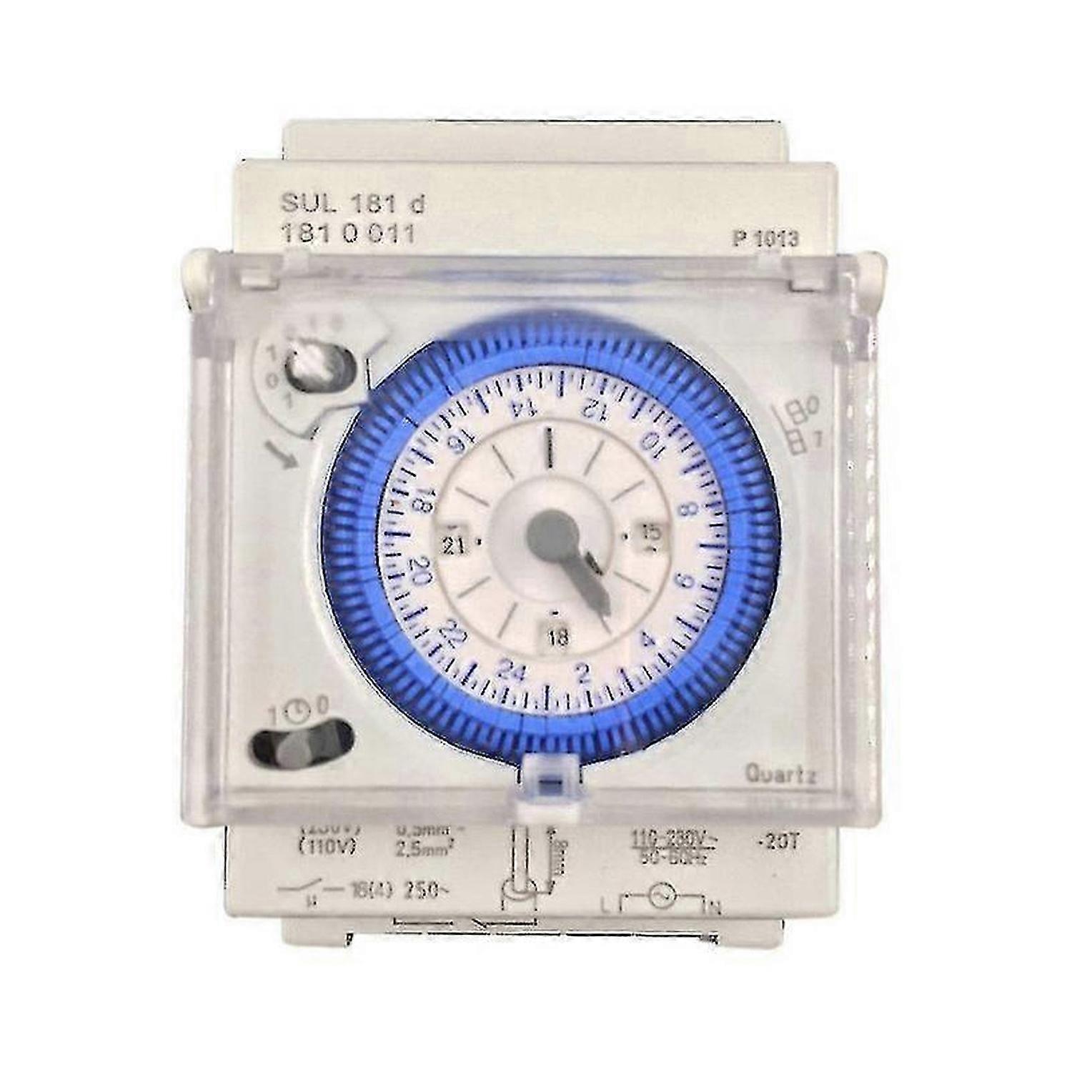 Analog Mechanical Timer Switch 110v220v 24 Hours Daily Programmable 15min Setting Time Switch Rela