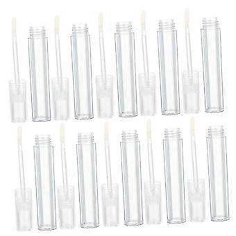 10pcs 5ml Refillable Lip Gloss Tubes, Clear Empty Containers for DIY and Travel Use