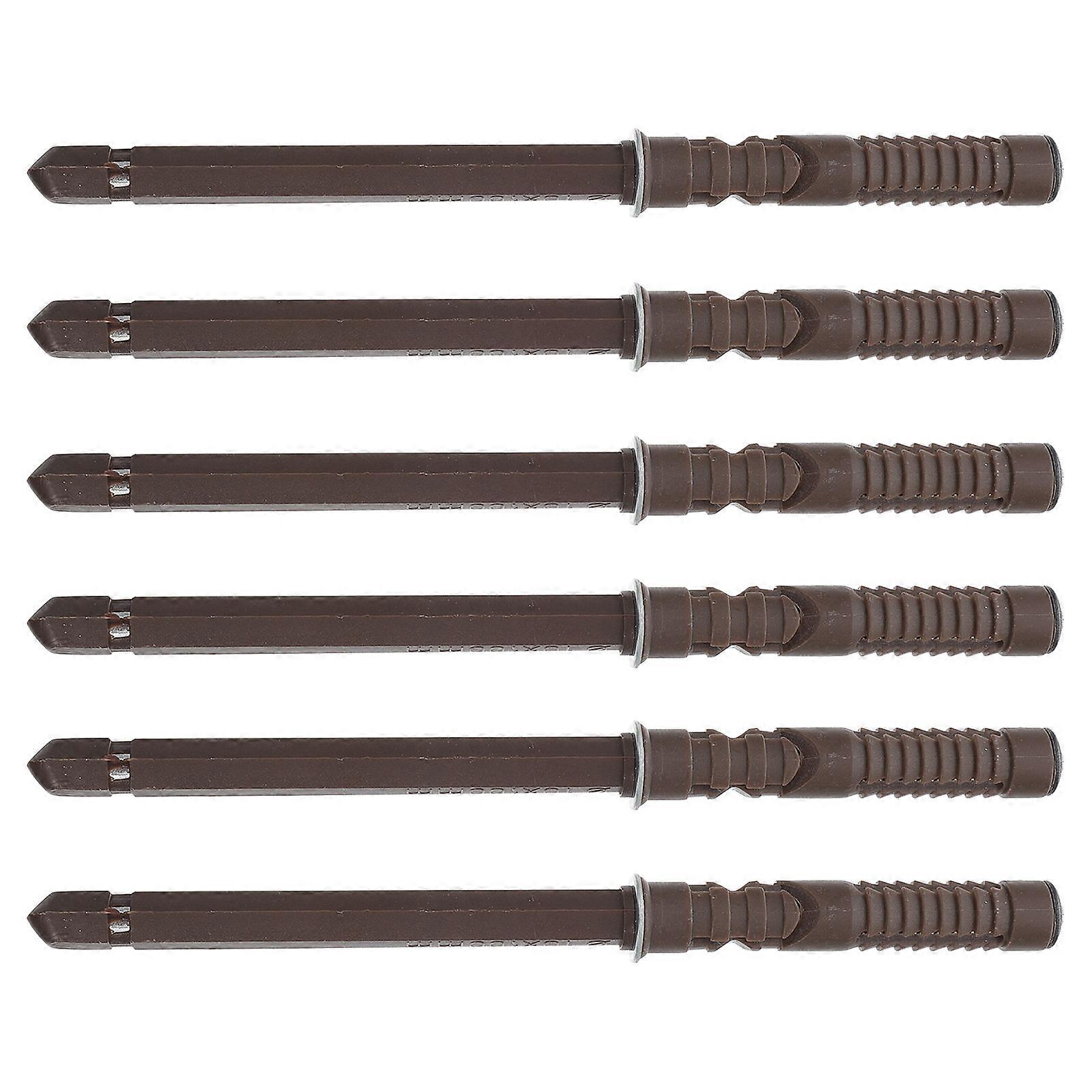 Wall Board Support Floating Bracket for 6Pcs Alloy Storage Holder Brown