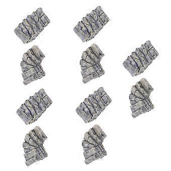 10 Stück Harz Schritt Stein DIY Mikro Landschaft Figuren Fisch Tank Ornament