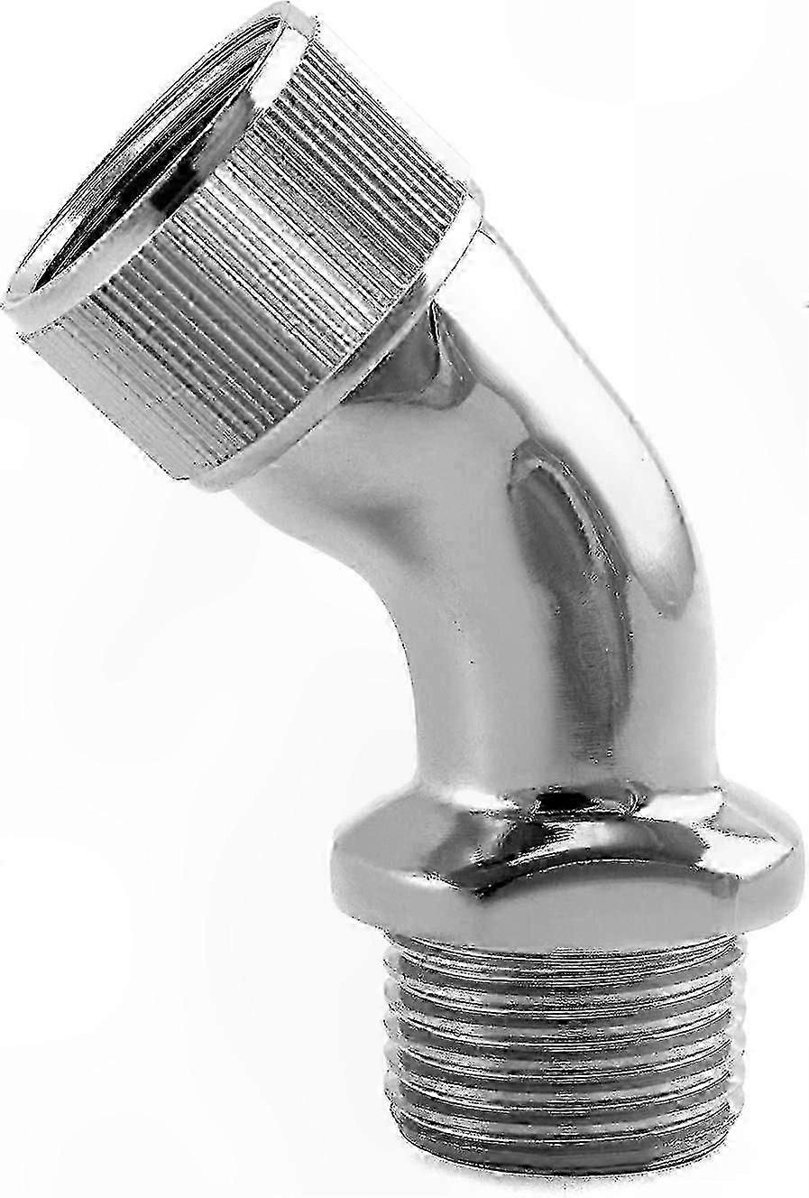Shower Head Elbow Adapter Extender Connector, Silver (1pc)
