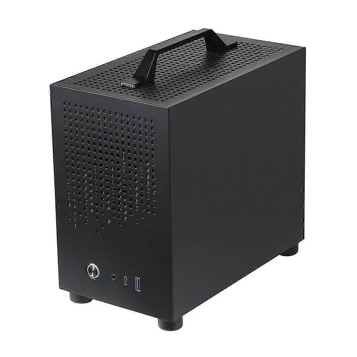 Micro-ITX Case PC Case SKTC A17 SGCC Computer Case Support Micro-ITX Mini PC Black