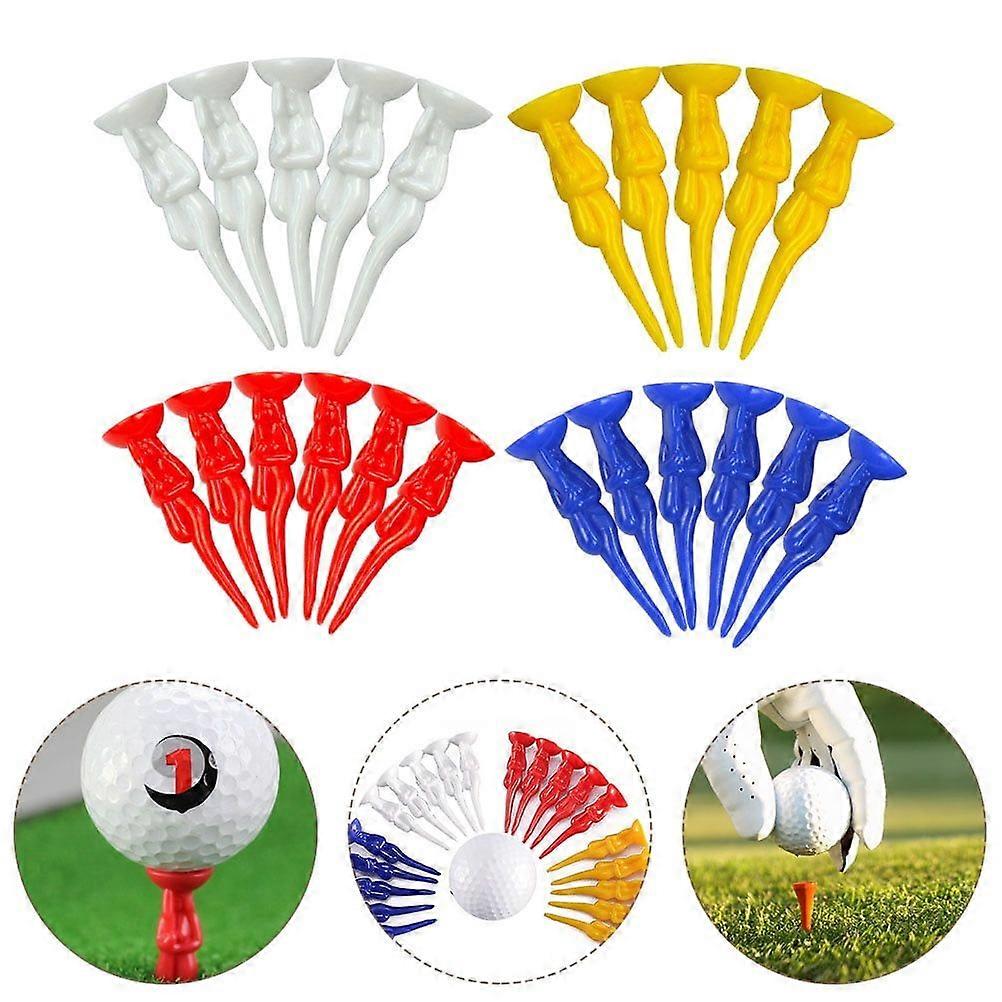 72 Pcs Plastic Golf Tees, Golf Course Practice Accessories