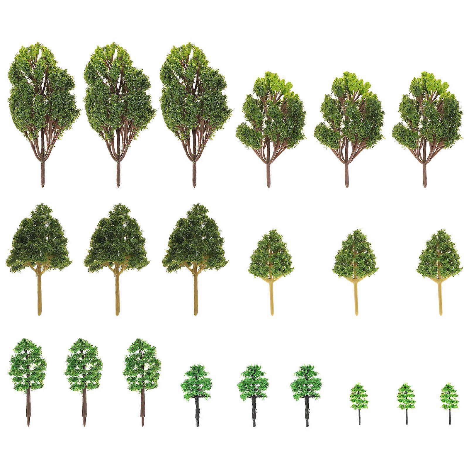 Simulated Tree Model Artificial Tree Decorations for Decor 28Pcs Set