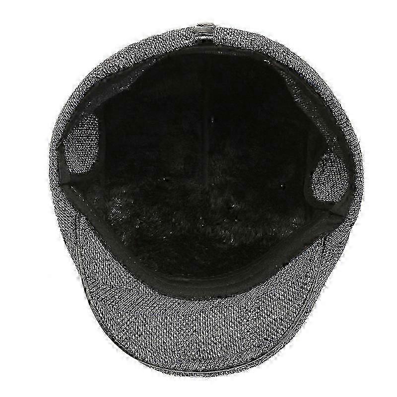 Harris Tweed Edward Flat Cap with Foldable Ear Flaps