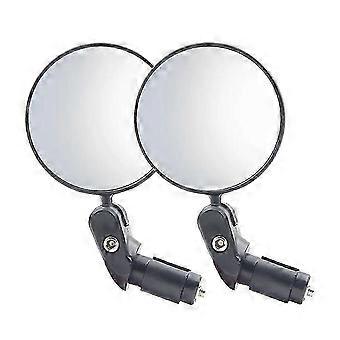 Pair of Bike Rearview Mirrors, ABS Material, Adjustable, Sturdy Durable, Clear Rear Vision, Easy Installation, for Adult Bikes, with Wrench
