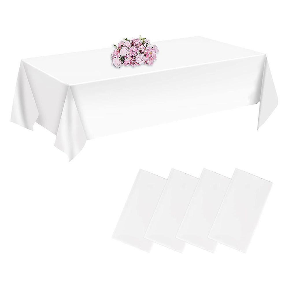 Stain-Resistant Durable Linen-Textured Polyester Tablecloth