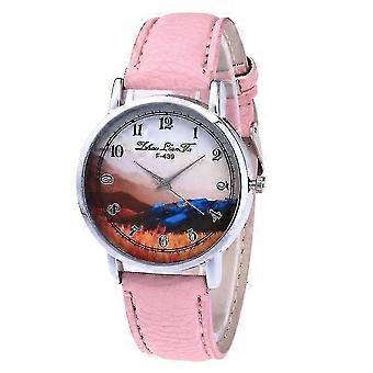 Classic Men Quartz Watch Leather Strap Round Dial Simple Watch Gifts