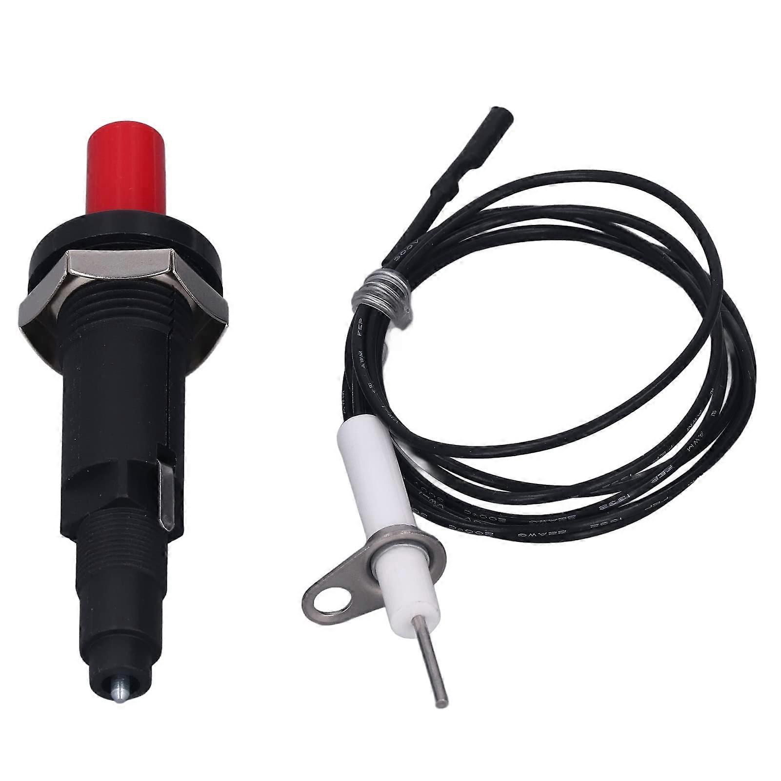 2 Pcs Piezo Igniter Replacement Kit for Gas Grill, Durable Push Button BBQ Ignition with 1m Wire