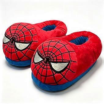 Spider New Day 4 Cartoon Plush Slippers Superman Theme Home Interior Cotton Slippers Shoes