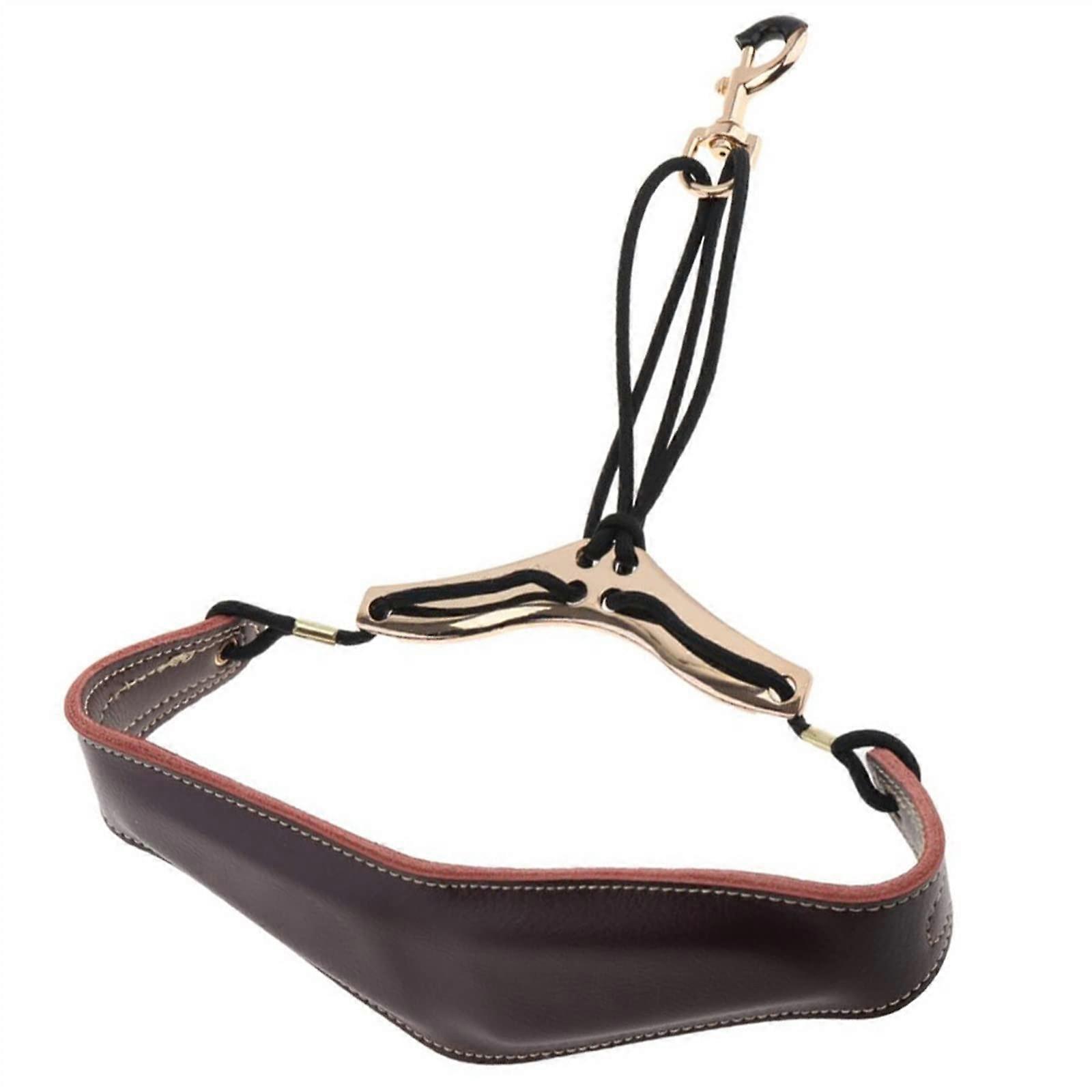 Leather Saxophone Neck Strap Adjustable Double Shoulder Design for Comfortable Sax Performance