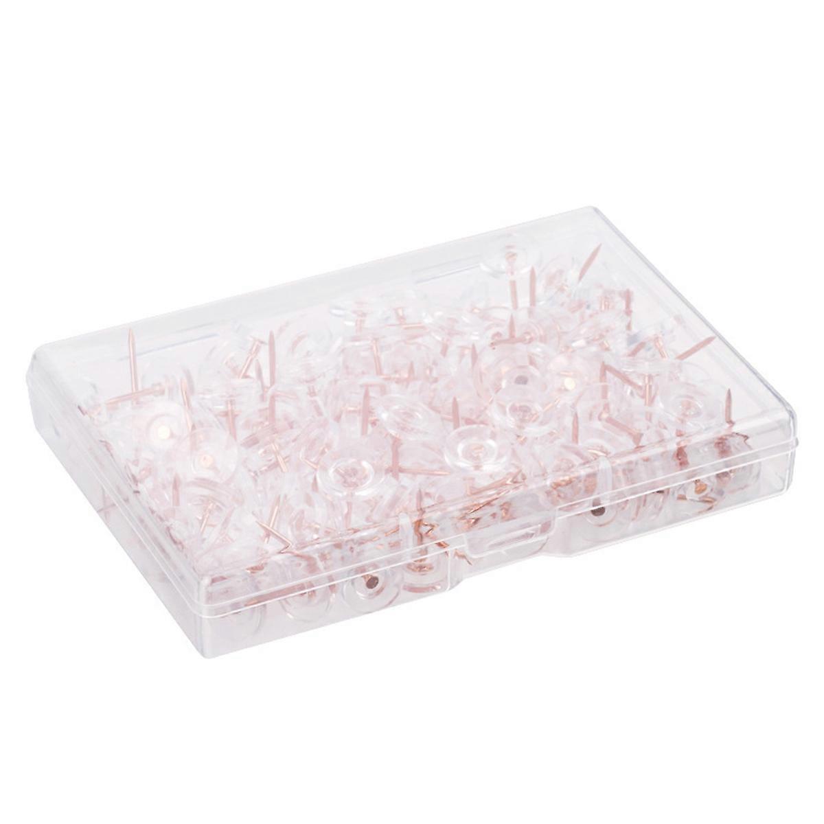 Durable Reusable Transparent Thumb Tacks For Office And Crafting