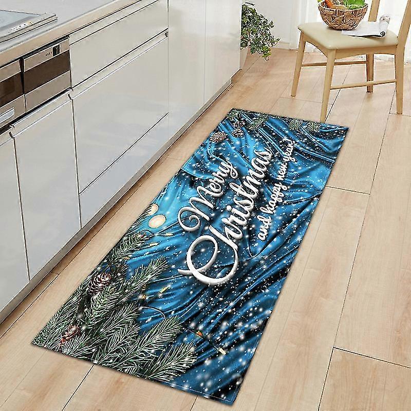 Festive Absorbent Non Slip Kitchen Mat