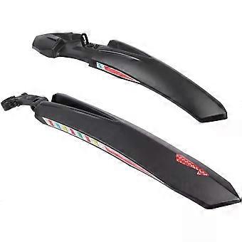 Bike Mudguard 1 Pair Black Plastic for Outdoor Use