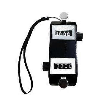 Golf Double Head Counter Number Count Tally Counter Clicker with Four Digit Display Handheld Manual Clicker Number Count-JNNJV