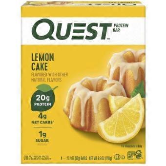 Quest Nährstoffriegel-Paket, Zitronenkuchen, 4 Stück