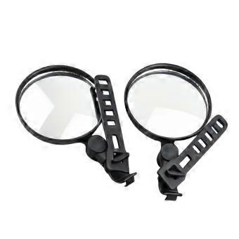 360° Rotatable Wide Angle Convex Bicycle Rear View Mirror E-bike Electric Vehicle Mountain Bike Safety Rearview Mirror
