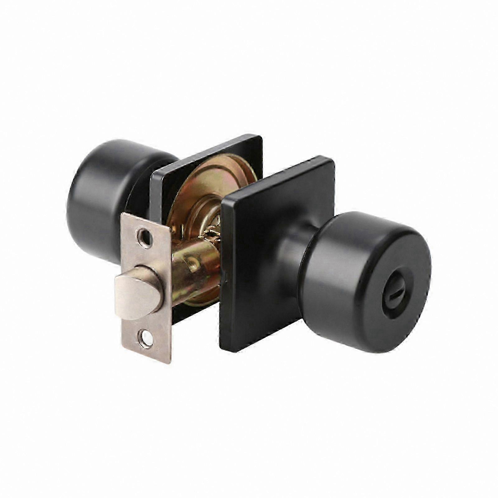 Durable Matte Black Door Knobs with Privacy Lock for Quiet Indoor Spaces Everyday Use