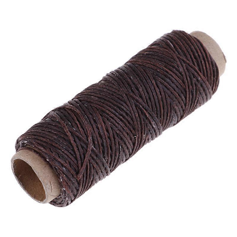 50m/Roll Leather Sewing Flat Waxed Thread Wax String Hand Stitching Craft 150D