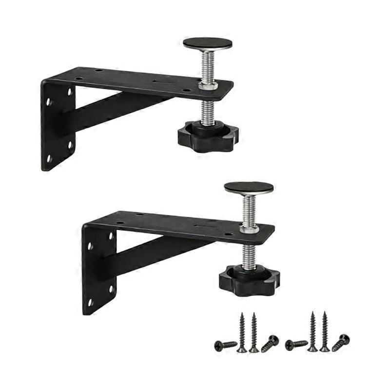 2Pcs Adjustable Undermount Sink Bracket Mounting Frame with Rust Resistant Coating For Kitchen Cabinet Installation