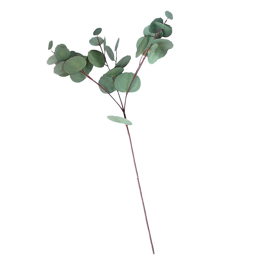 Single Branch Artificial Eucalyptus Leaves Silk Simulation Leaves Home Decor