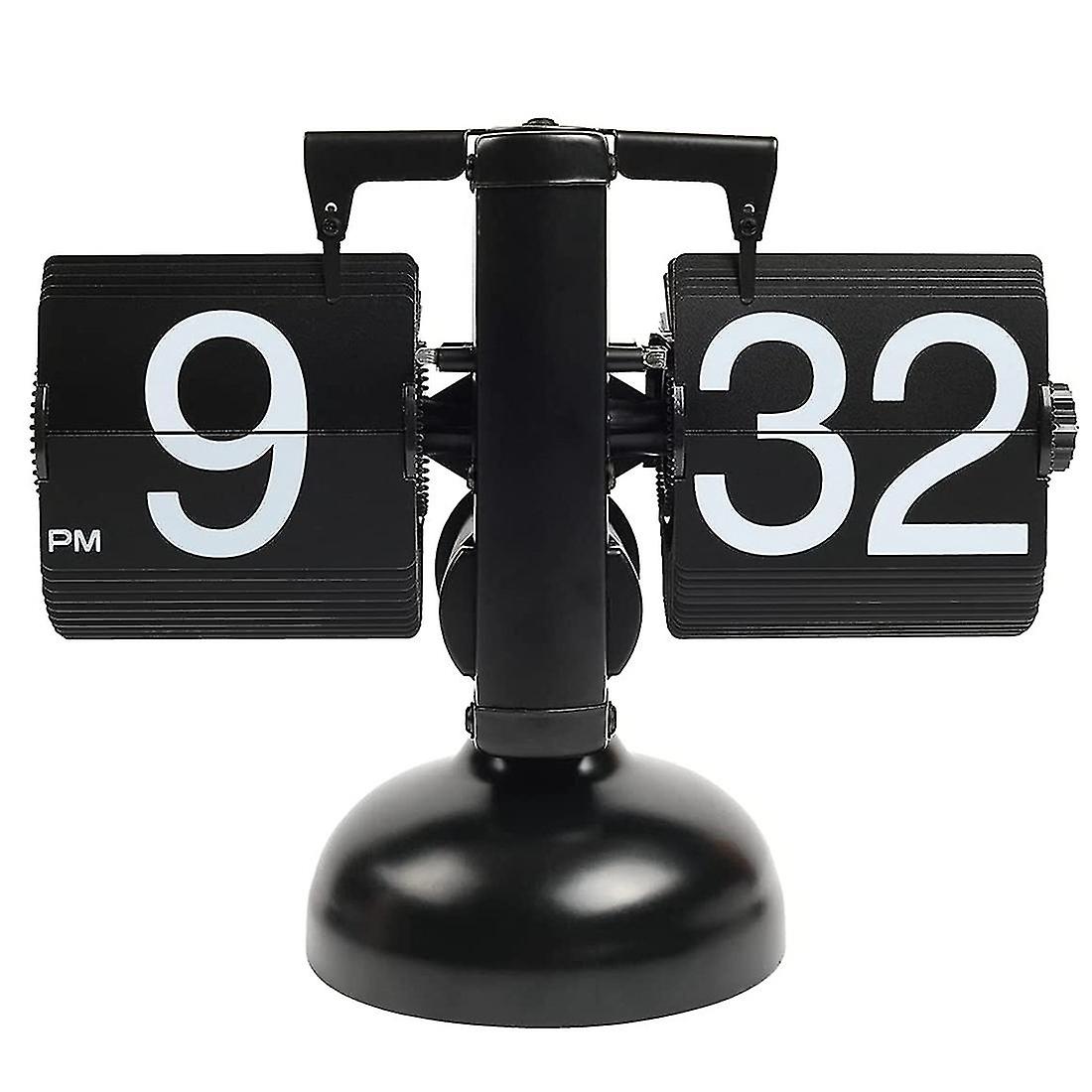 Flip Desk Clock - Mechanical Retro Style -digital Display Battery Powered - Home Office School Deco