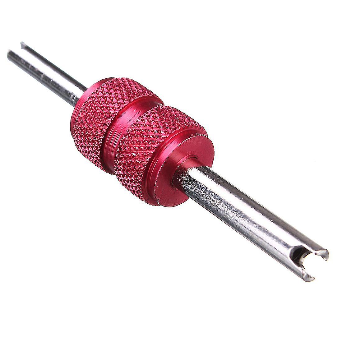 Bil Dekk Valve Stem Core Iner Remover Rep Tool-auto 2 Størrelser Rød