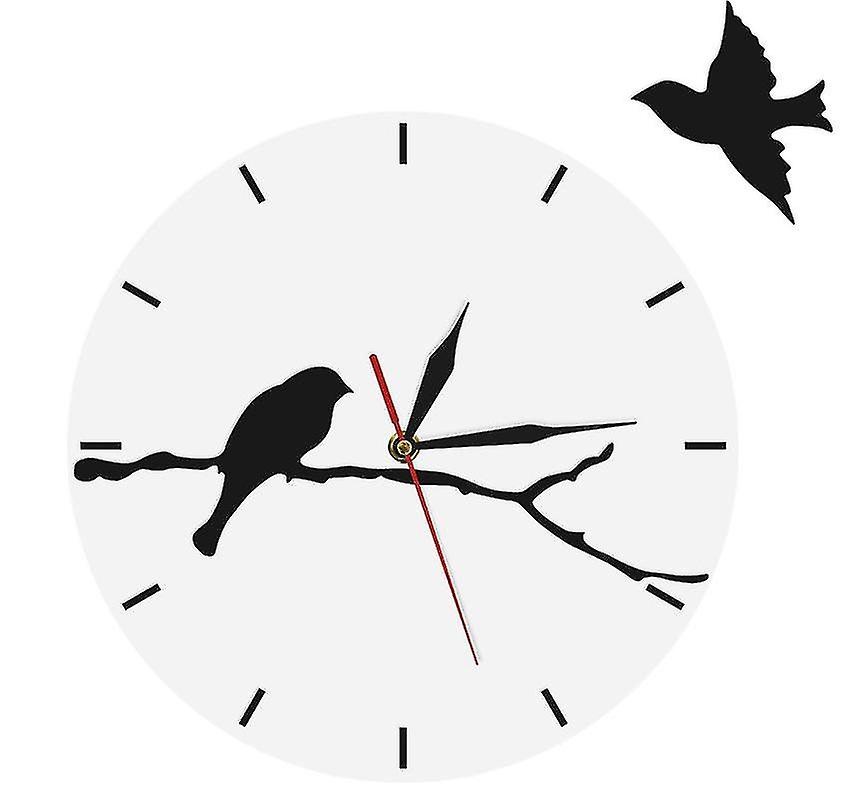 Birds On Tree Home Decoration Wall Clock