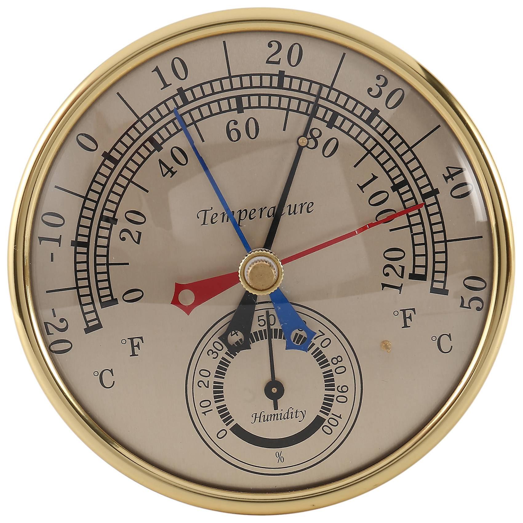 5inch Min Max Thermometer Hygrometer Wall Mount Wall Analog Indoor Outdoor Anti Rain Temperature Hu