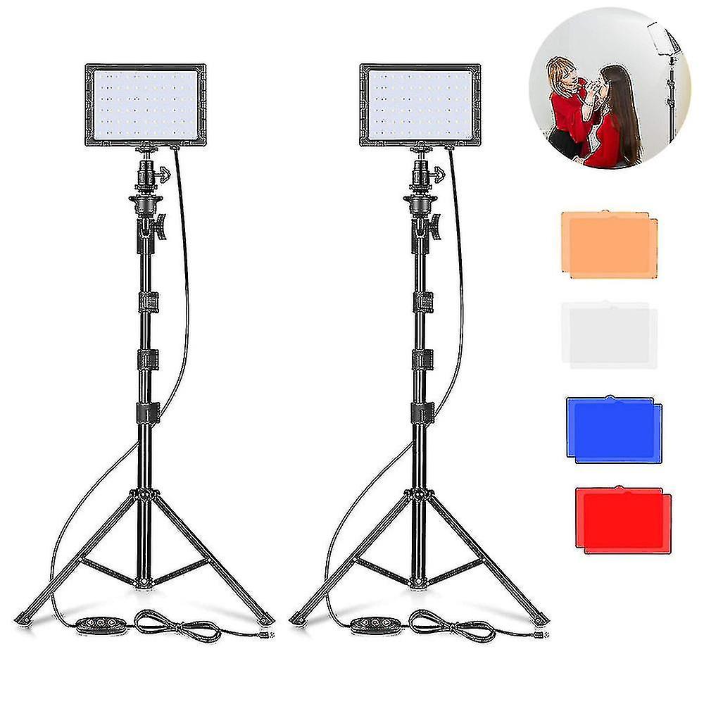 2-piece Set Led Video Photography Ing Kit Studio Panel