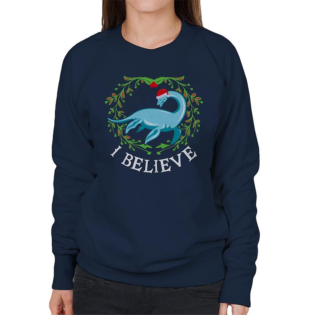 Kerst Nessie mij vrouw Sweatshirt