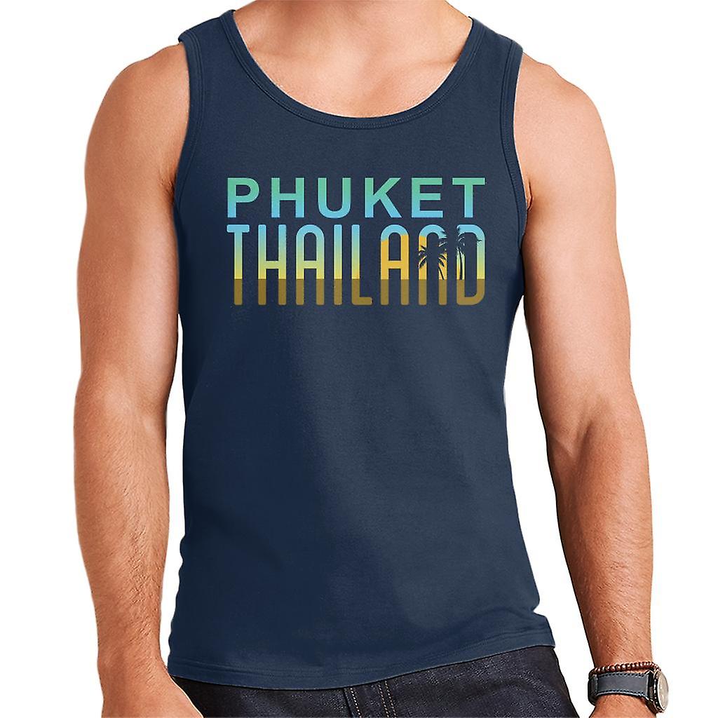 Phuket Sunset siluett mäns väst