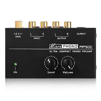 Preamplificatore Phono Per Giradischi Con Uscita RCA 12V - Adatto Per Amplificatori, Cuffie E PC