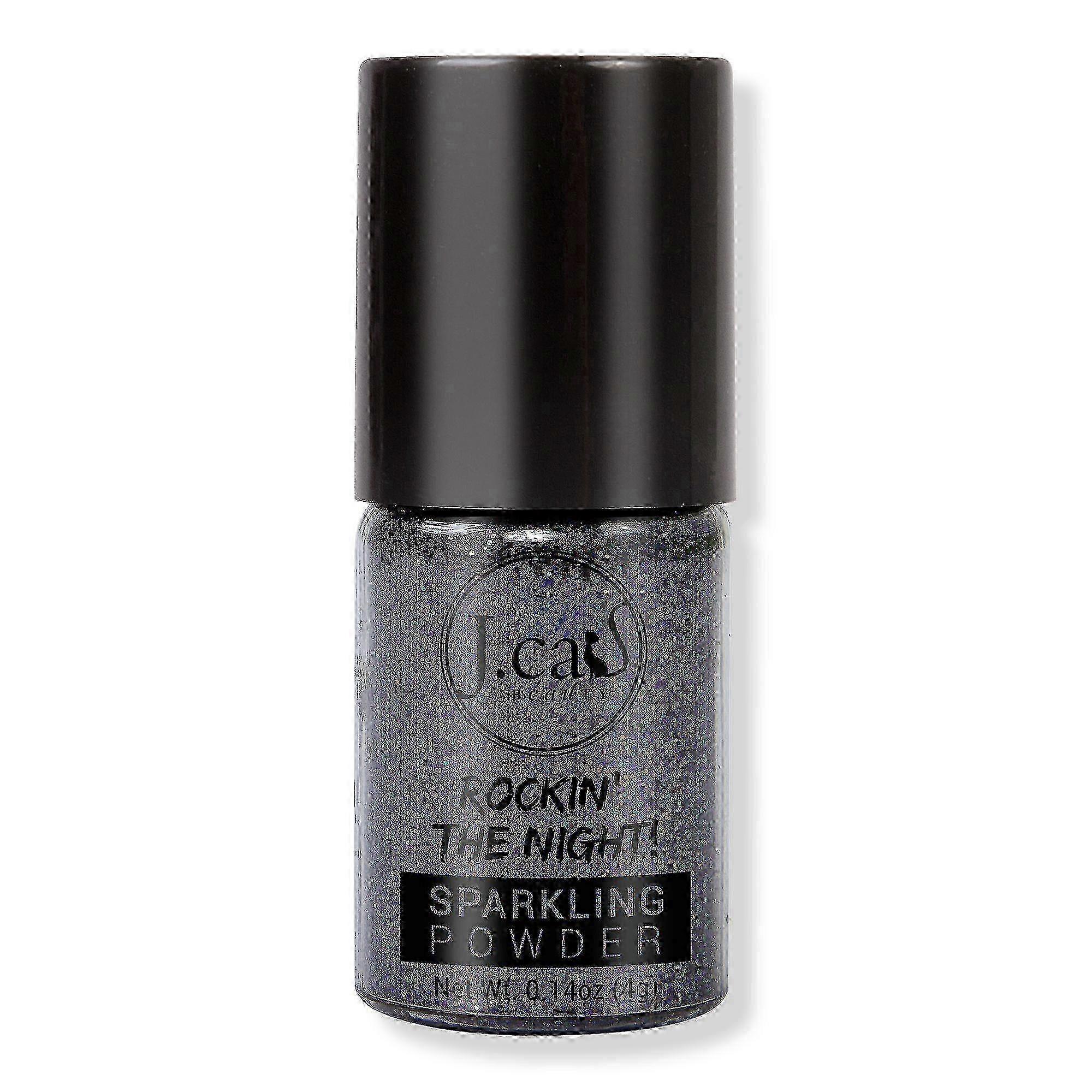 J.cat Beauty Rockin' The Night Sparkling Powder, Bondi Black, 0.14 Oz