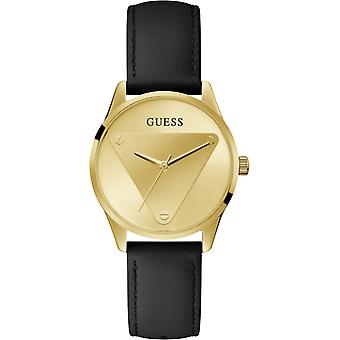 Guess watches ladies emblem Woman Analog Quartz Watch with Cowhide Bracelet GW0399L3