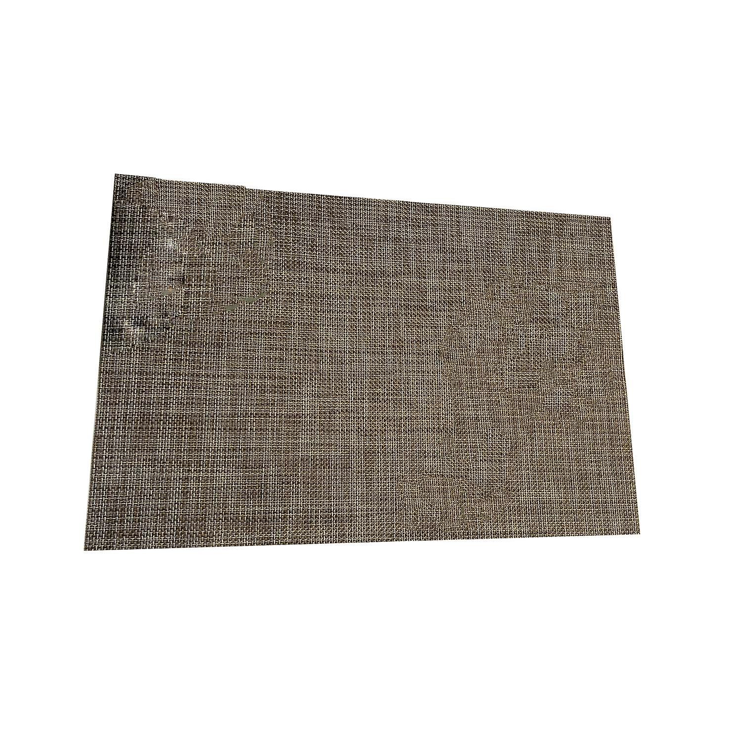ZHOUBA Solid Color Heat Insulation PVC Western Hotel Table Mat Woven Placemat Coaster