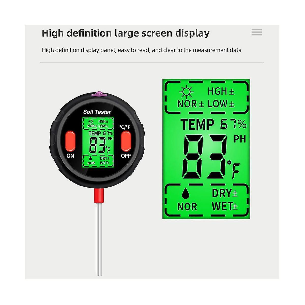 5 In 1 Meter Humidity Temp Ity Er Sensor For Plants Fl
