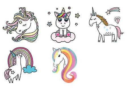Unicorn 10 st stora barntatueringar tatuering enhörning