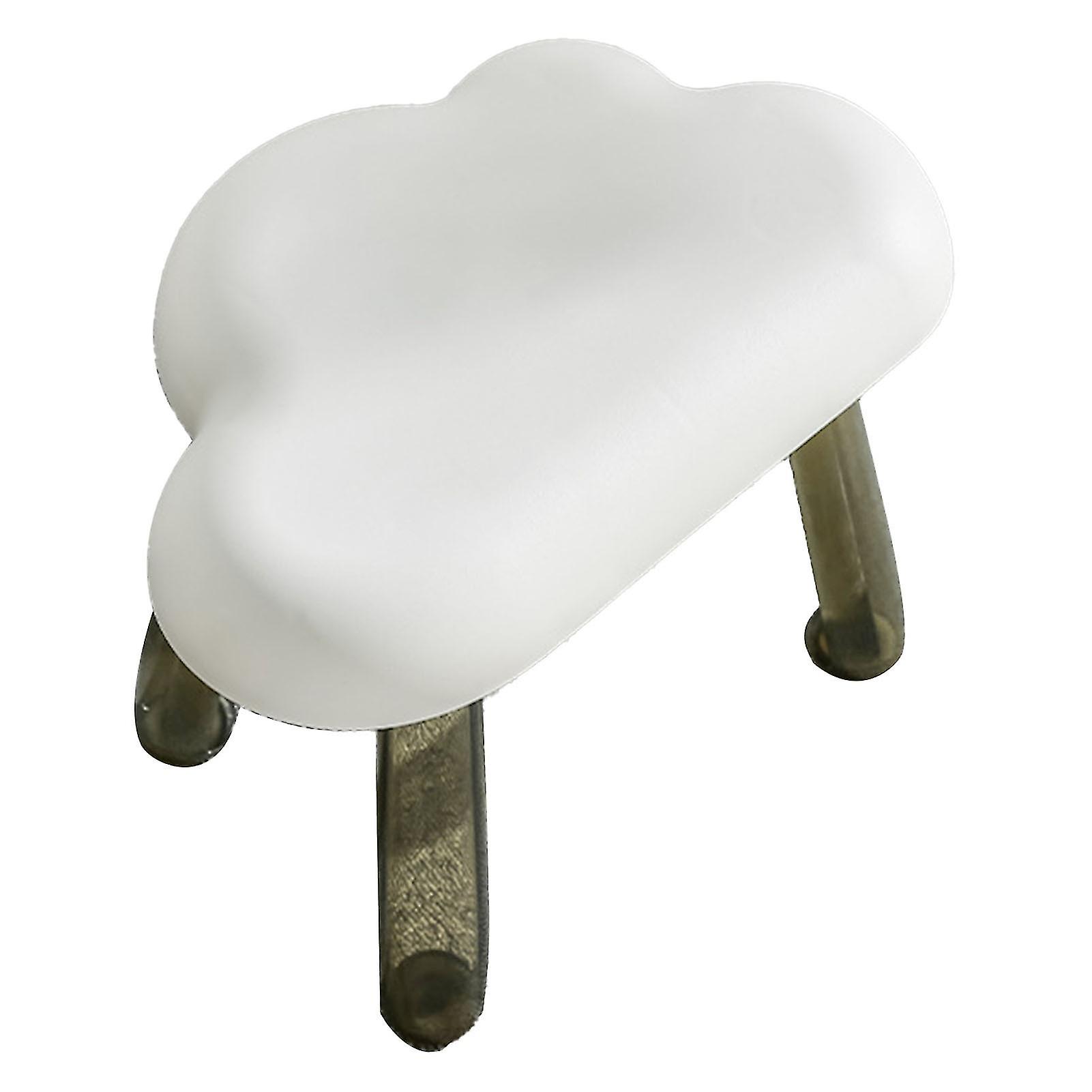 子供用スツールクラウドシェイプトップ透明レッグ繊細なプラスチックスツールギフトプレゼントホームデコレーションホワイト