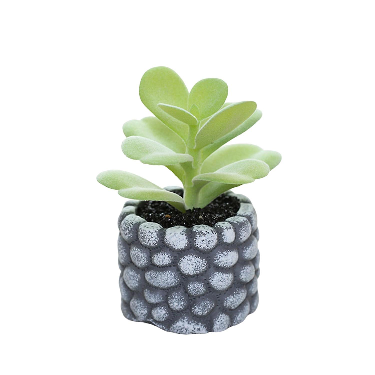 Artificial Plants Realistic Shape Creative Desktop Ornament Mini Simulation Potted Succulents Plant