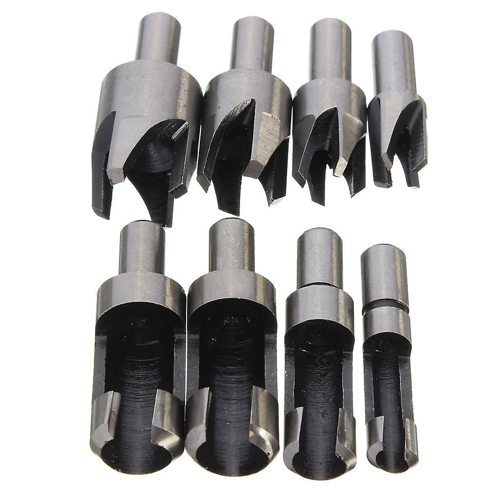 8 Pcs Wood Plug Cutters Straight Tapered Deep plug cutters sets Claw Shape Tool Drill Bits