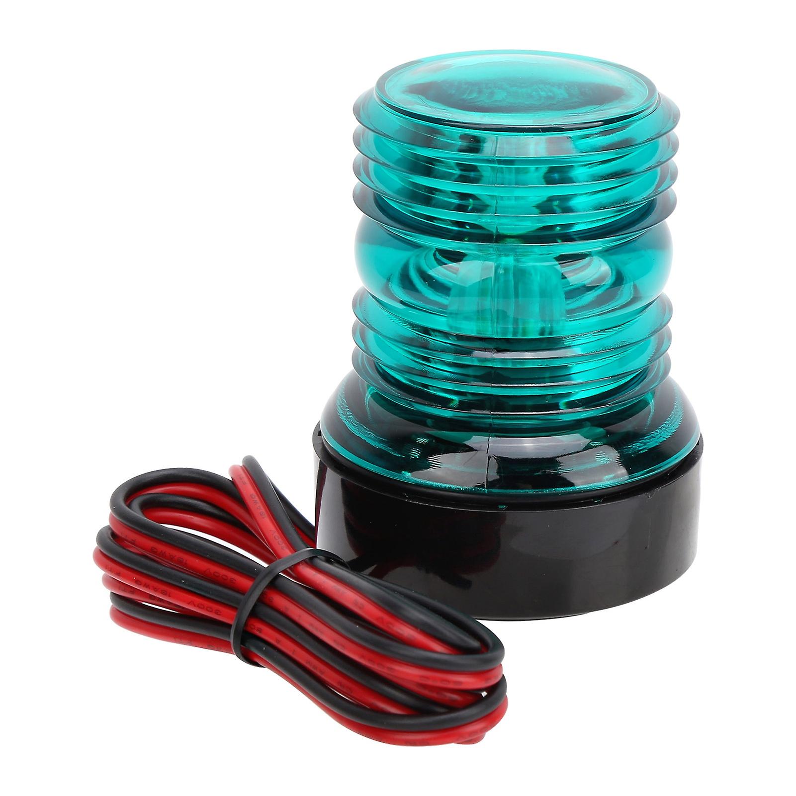 DC12V-24V LED Navigation Anchor Lights, 360° Panoramic Yacht Lighting, Green Light