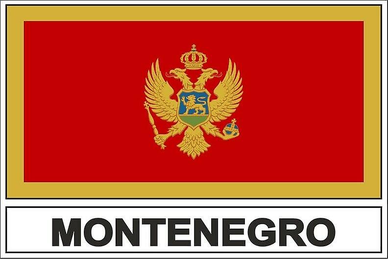 Stick sticker flag MNE montenegro