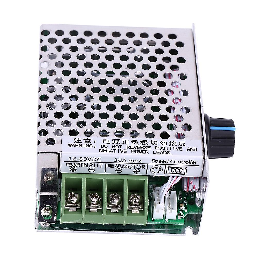 12V-80V DC 30A PWM Variable Digital LCD Display DC Motor Speed Controller With Case