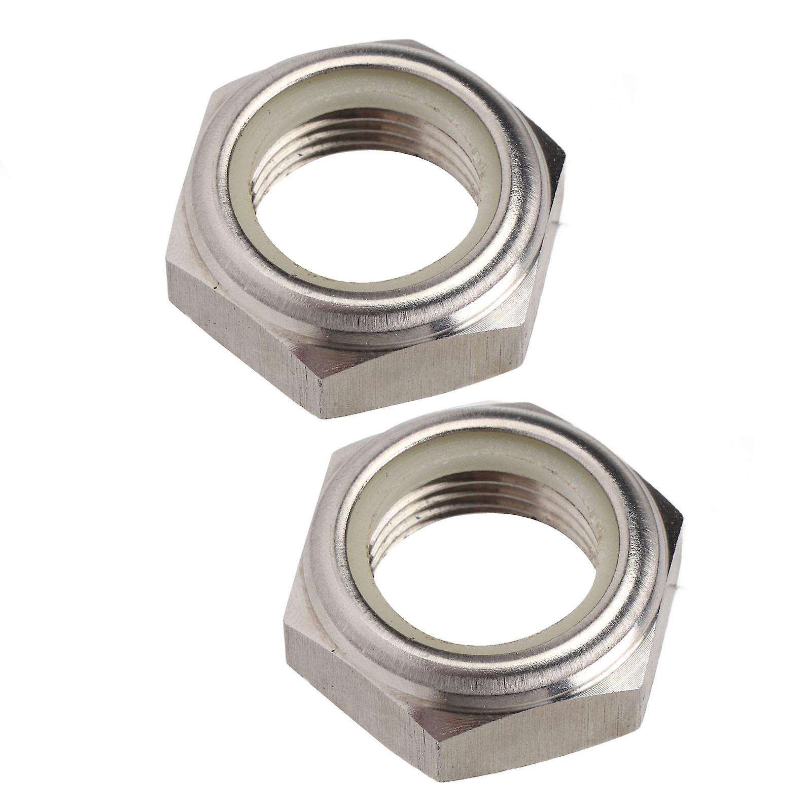 2pcs Stainless Steel Self Locking Nut Self Locking Nutfor Outboard Motor Replacement for Outboard Motor Engine
