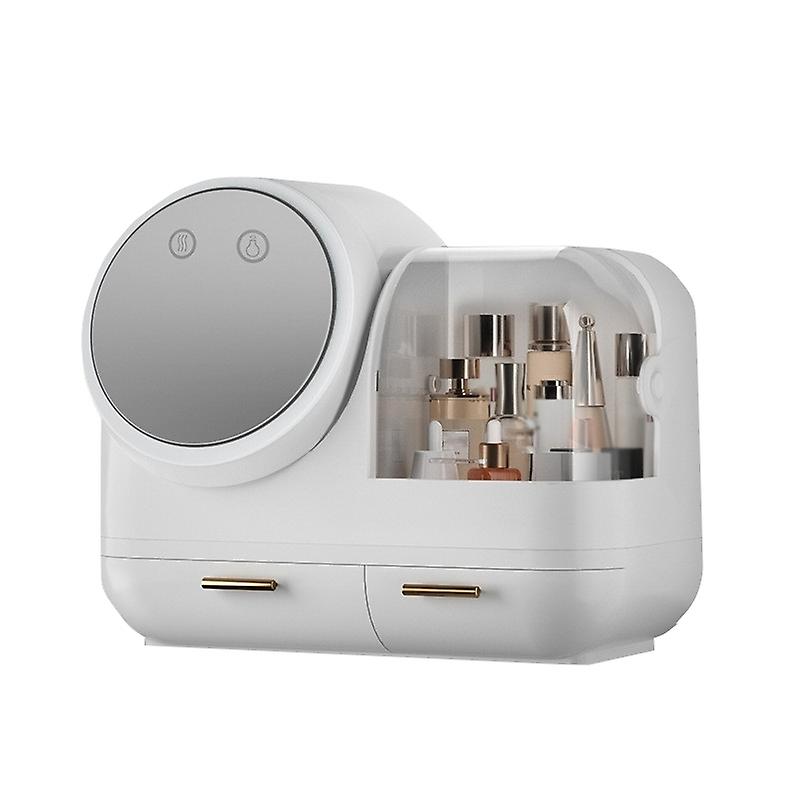 LED Light Mirror Makeup Box, Colour: White LED Model White LED Model