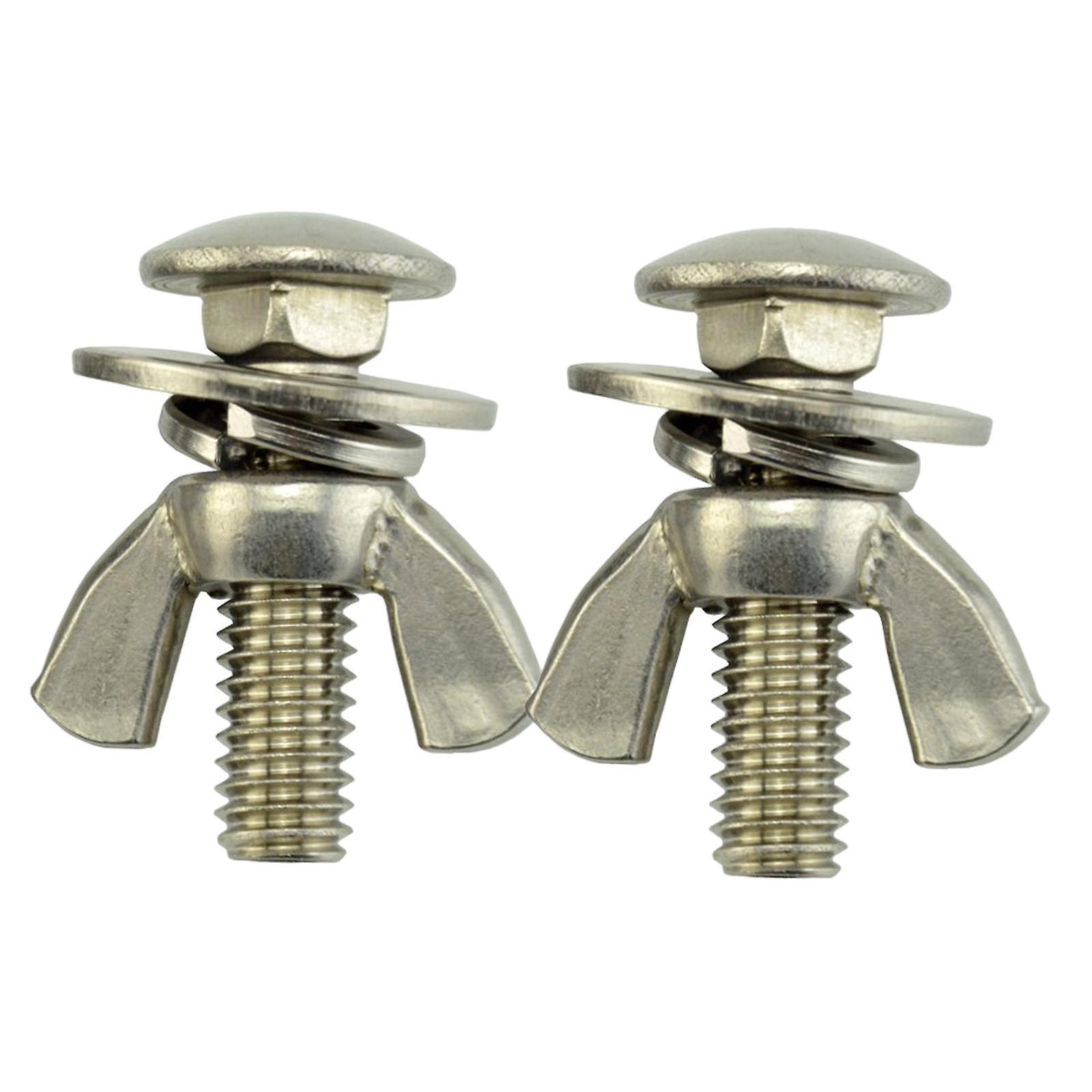 2 Pieces Tech Diving Butterfly Screw Bolts Wing Nut Set for Backplate