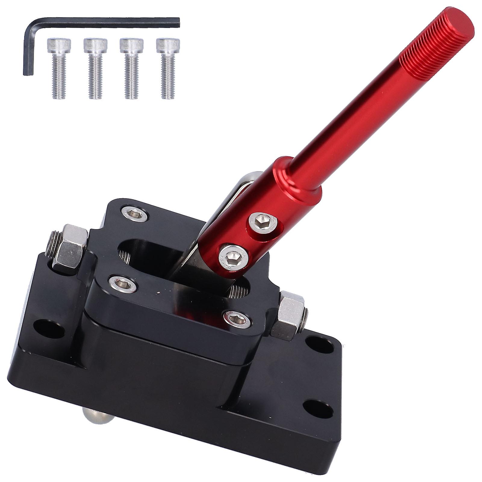 Car Throw Shifter, Drop Shape Shift Knob Throw Shifter Billet Car Modification(Red)