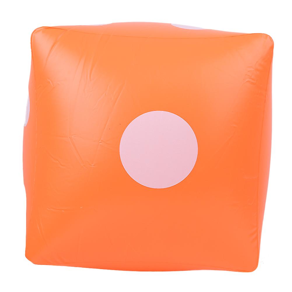 Portable Inflatable Dice for Indoor and Outdoor Party Activities Game Props Orange Toy